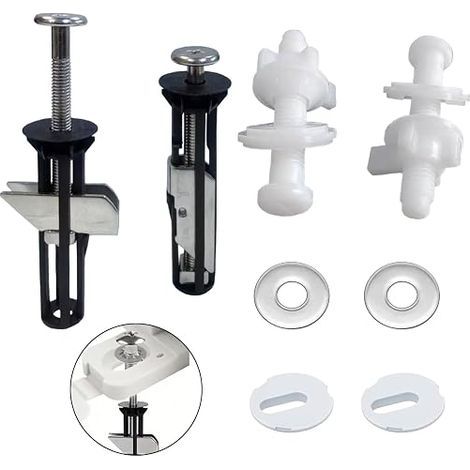 Toilet Seat Fasteners, M5 Bolts, Toilet Seat Screws (1/5)