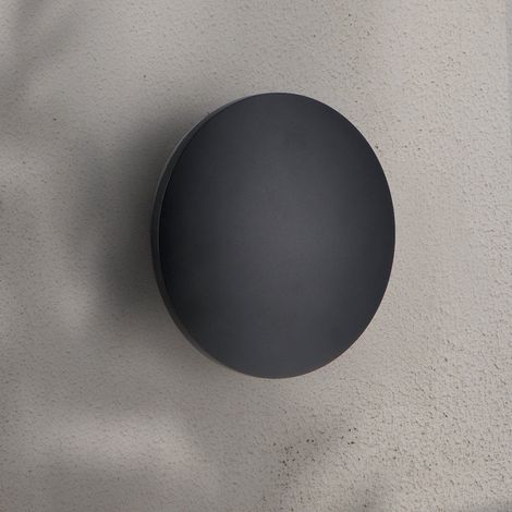 IluminaShop - Aplique de Pared LED Black Forus 15W IP54 CCT IP54  3000+4000+6000 (1/4)
