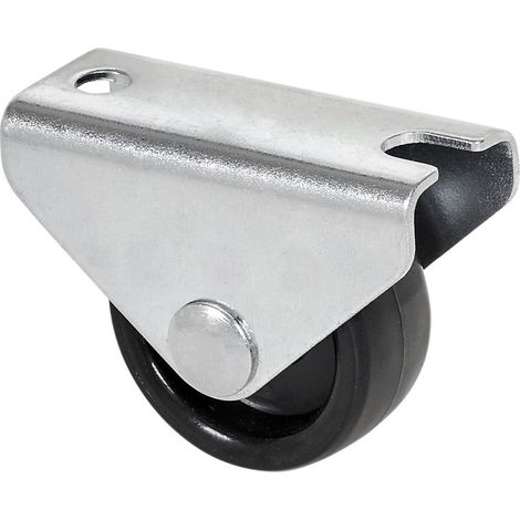 RUEDAS ALEX rueda fija 416-030-2 poliamix negro eje liso , Descripción
Ruedas de polipropileno especialmente indicada para soportar cargas hasta 45 Kg.
Se aplica en expositores, muebles, percheros, v