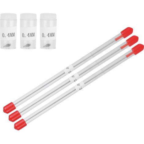 Jeu de 3 buses 0,4mm et aiguilles de rechange pour pistolet à peinture, pièces détachées pulvérisateur (1/5)