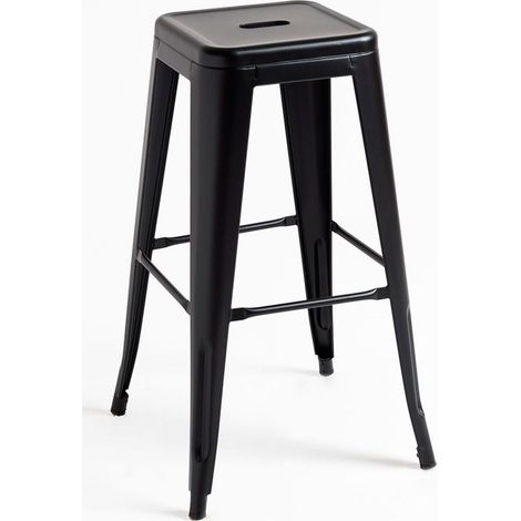 Taburetes Altos - Taburete Torix Alto - Negro mate (1/5)