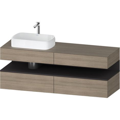 Duravit Collection One Meuble sous-vasque sur console, 2 tiroirs,