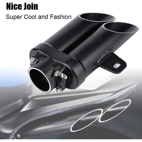 TOCE double pot d'échappement court pour modification de moto (28 cm) (1/5)