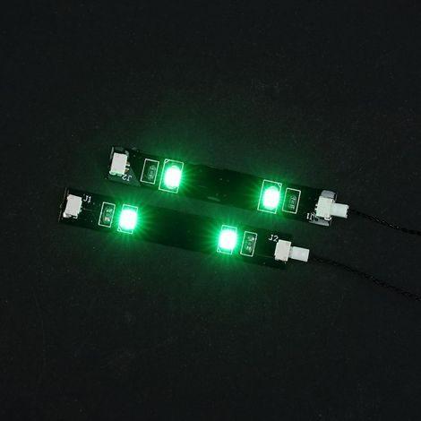 Lot de 2 bandes lumineuses LED vertes pour éclairage DIY/MOC - Kit d'éclairage LED - Lumières décoratives compatibles avec Lego et autres briques de marque majeur (1/5)