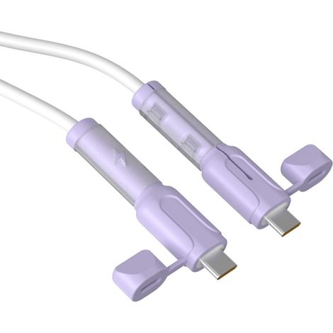 Lot de 2 protections de câble en silicone pour câble de charge de téléphone, adaptateur de données et support de cordon réglable