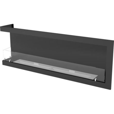 Cheminée BIOETHANOL MURALE 160 CM coin gauche (1/3)