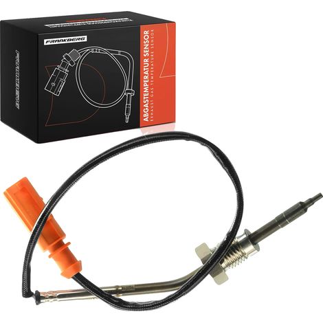 Sensor de temperatura, tamaño de rosca M14x1.5, longitud del cable 405 mm, 2 contactos de conector, color del conector naranja, tamaño de llave 17 (1/5)