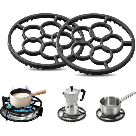 Anneau De Support en Fonte pour Wok, Dessous De Plat pour Réchaud à Gaz, Support Cuisinière à Gaz,Support Universel pour Casseroles en Fonte, Bague De Support pour Wok en Fonte (1/5)
