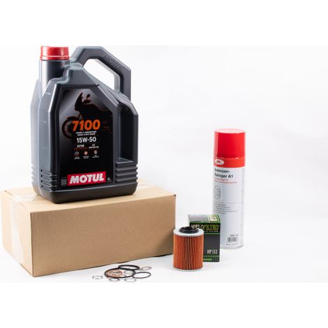 Kit Entretien Vidange Standard pour APRILIA RSV 1000 de 1997 à 2011 - MOTUL 7100 15W50 4L