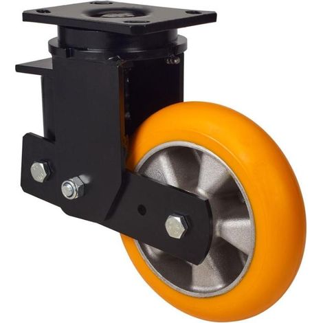rueda giratora placa 10hlsb200-auab suspension poliur.naranja bolas balona (1/2)