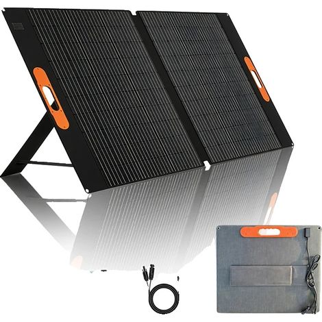 Panneau Solaire, Haute Efficacité, Design Portable, Panneau Solaire 100W (1/2)