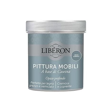 LIBERON - PITTURA MOBILI A BASE DI CASEINAOPACO PROFONDO GRIGIO NORDICO 500ML