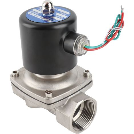 Électrovanne normalement fermée à action directe, quincaillerie en acier inoxydable, outils AC220V (1/5)