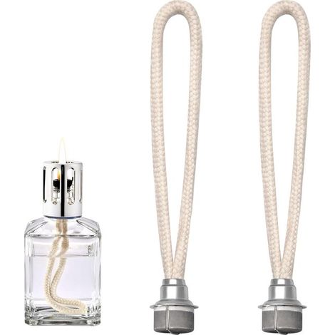 Stoppini per bruciatore di incenso (con pietra) - Lampada a olio - Confezione da 2 - Adatti a qualsiasi lampada/bruciatore per aromaterapia di grandi dimensioni - Lunghi 18 cm (1/5)