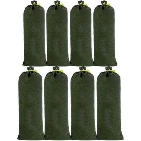 8pcs Sac a Sable en Toile Boudin Anti Inondation Contre Sable Inondation Les Modèles Améliorés ne se Fanent pas pour Drainage pour Garage Magasin Ecole Gare Bâtiment Usine Entrep 30x70cm