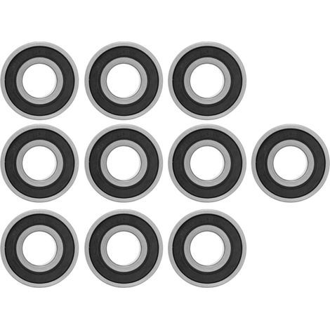 10 Kugellager 6202-RS aus schwarzem Stahl, 15 mm Durchmesser – 10er-Packung (1/5)