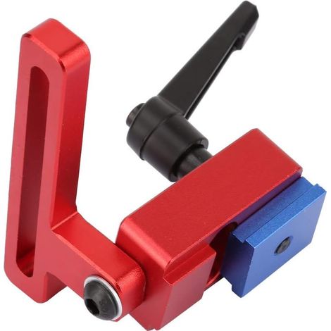 Butée de Rail de Guidage pour Rails en T à Rainure en T, Butée de Rail D'onglet, 30 Glissières en T Butées de Rail D'onglet pour le Travail du Bois Butées de Glissière pour Menuiserie, Adaptées aux Ra (1/5)