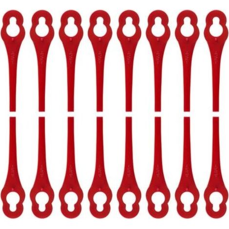 Lot de 100 Lames en Plastique de Rechange pour Coupe Bordure Florabest LIDL - Longueur 8,3cm (1/5)