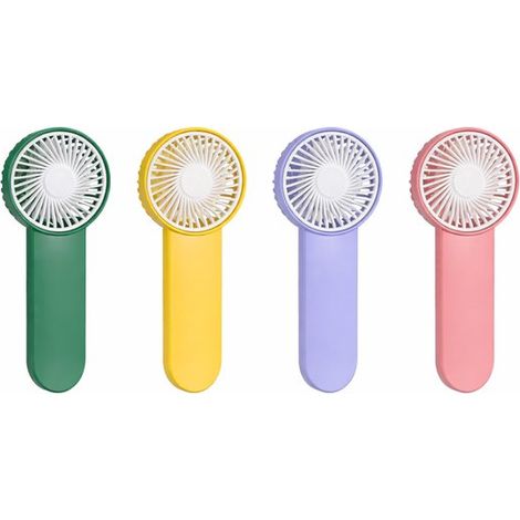 Mini ventilatore portatile - grazioso ventilatore a mano - alimentato a batteria - utilizzabile su collo, ciglia o per il trucco - unisex - adatto per viaggi, campeggio, uso interno/esterno e per l'es