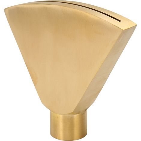 G1-inch Fan-Shaped Fountain Nozzle, Brass Flat Head Sprinkler for Garden, Pool, and Pond Landscaping (1/5)