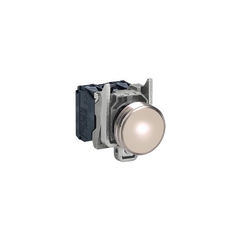 Lampada spia Ø22 - IP65 - bianca - LED integrato - 120V - XB4BVG1