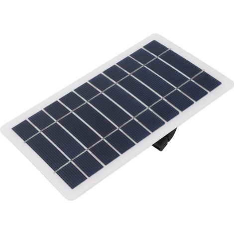 Ortviai Panneau Solaire USB 5 W – Silicium Monocristallin Haute Efficacité pour Ordinateur Portable, Radio et Smartphone