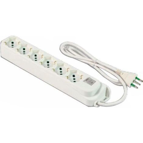 Enchufe múltiple 6X2Pu Sk Blanco Int Retail 474304 Fme