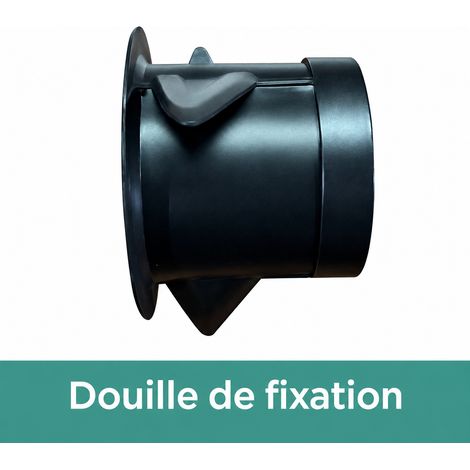 Manchon simple 75 en ABS pour bouche d'aération et VMC 12,1 × 6,8 × 5,6 cm 68 g – Livraison gratuite