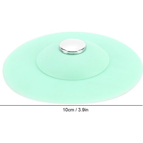 Tapón de desagüe de silicona antiolor para baño y cocina – ajuste a presión, 10 cm de diámetro (1/5)