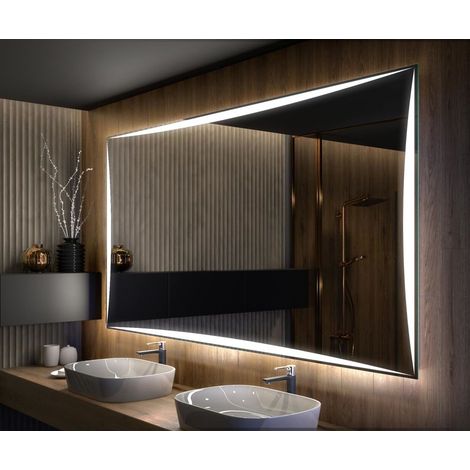 Miroir lumineux de salle de bain 120x80 cm – Éclairage LED blanc froid 7000K – Épaisseur 31mm – Protection IP20 – Durée de vie 15000h – Artforma (1/4)