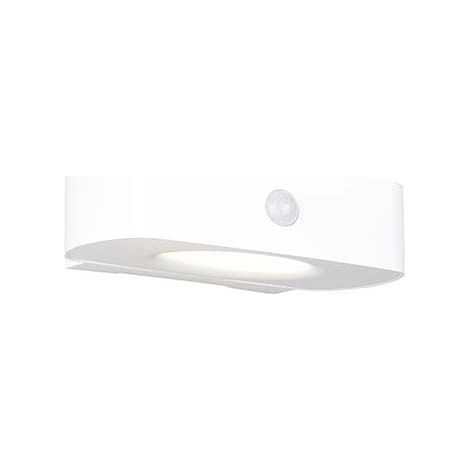 LED Außenwandleuchte Fassadenleuchte weiß SMD Sensor Up Down Akku L 15,5 cm