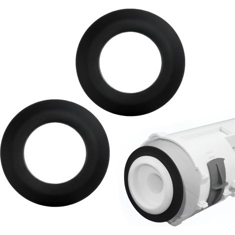 4PCS Joint Chasse d'Eau WC Compatible avec Siamp Optima 49 50, 72 mm x 45 mm Joints Valve Chasse-d'eau Rechange en silicone 34490507 (Noir)