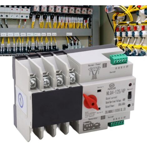 NLQ4-125 Commutateur de Transfert Automatique à Double Alimentation 4P, pour Centres Commerciaux, Usines(100A) (1/5)