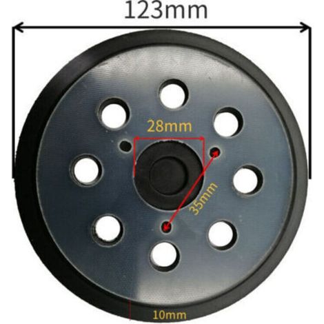 125mm Sanding Pad, 8-Hole Sanding Discs, Sander Pad (1/5)