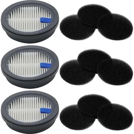 Kit éponge de filtres pour aspirateurs sans fil Afoddon A200PRO/A200 ORFELD B08/C10A/C10G, 3 filtres HEPA, 9 filtres éponge (1/4)