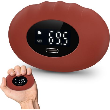 Dynamomètre électronique rechargeable pour les mains – Testeur de force de préhension 395 lbs/180 kg pour l'entraînement des avant-bras et des doigts et une utilisation dans de multiples scénarios (1/5)