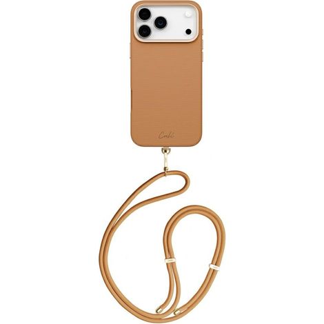 Funda Uniq Coehl Mirelle para iPhone 17 Pro Max con carga magnética, color marrón. (1/2)