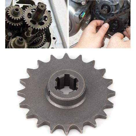 Pignon de transmission à 20 dents compatible avec les quads, mini-motos et quads tout-terrain 2 temps de 47 et 49 cm³. (1/5)