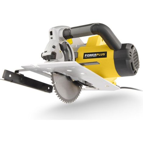 Powerplus Scie Circulaire Électrique POWX0520 - Outil Filaire de 1500 W et Ø 185 mm - avec Rail de Guidage et Laser Intégré - avec 1 Accessoire (1/5)