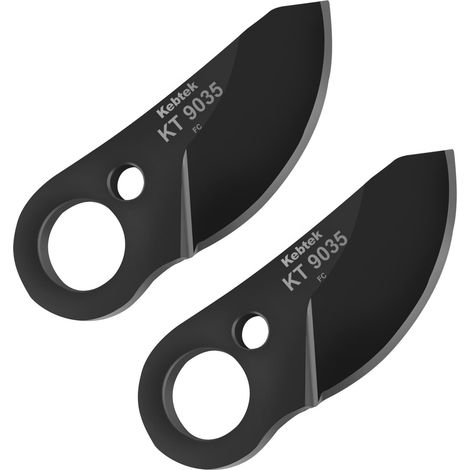 Lame de rechange en acier à haute teneur en carbone pour sécateur électrique sans fil, compatible avec le modèle KT-9035 KT-9035 2 lames supérieures (1/5)