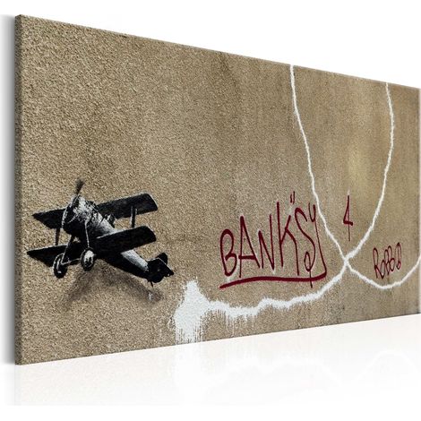 Quadro - Love Plane by Banksy - 120x80 (1/4)