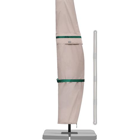 Sekey Schutzhülle für Ampelschirm 300cm, Abdeckhaube mit Belüftungsöffnungen, wasserdicht, Khaki (1/5)
