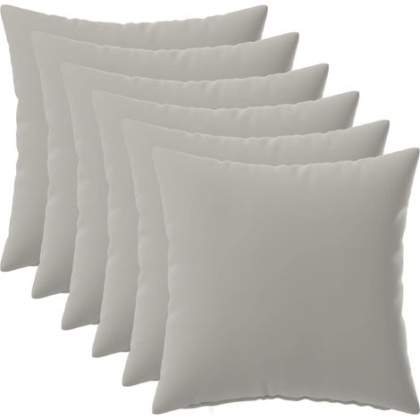 vidaXL Funda de almohada 6 pcs HEERLEN Gris 45 x 45 cm Poliéster (1/2)