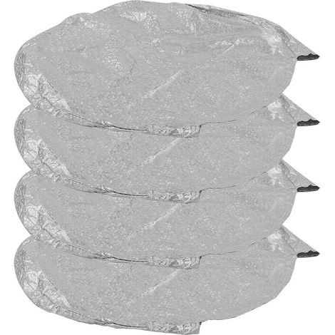 Housses de protection pour pneus en feuille d'aluminium imperméable avec protection UV pour voitures, camions, SUV et camping-cars (pour pneus de 23/25 pouces)