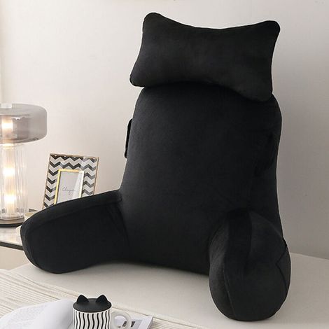 Coussin de lecture pour canapé-lit adulte, coussin de dossier avec accoudoirs, coussin de dossier pour adultes, fauteuil de lit pour se reposer, lire, regarder la télévision ou jouer (1/5)