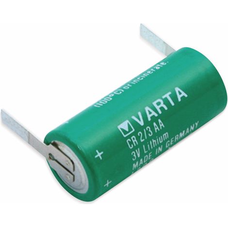 Batterie au lithium VARTA CR 2/3AA, avec languettes à souder, 3 V, 1350 mAh