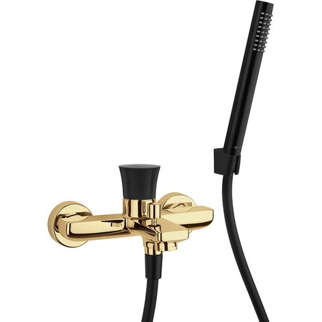 Gruppo vasca oro spazzolato serie Illumina di Jacuzzi Rubinetteria (1/2)