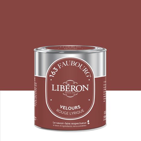 LIBERON Peinture grège rouge lyrique multisupport 163 faubourg LIBÉRON velours 0.5 l