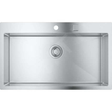 Évier en acier inoxydable K800 315841 1 cuve 846x510mm (1/5)