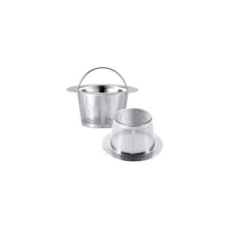 2-teiliges Spülbecken-Siebset – Kompatibel mit den meisten Küchenspülen-Abtropfkörben – 13,8 cm x 5 cm – Crezuo